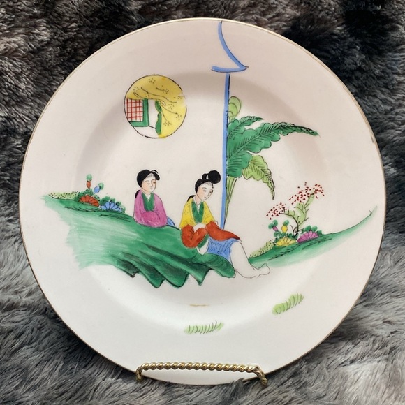 3 Antique Chinese Hand painted porcelain plates - Picture 10 of 16